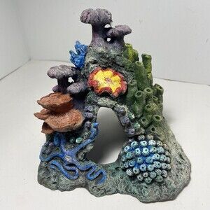 Aquarium Decorations Colorful Rock Cave Resin Fish Tank Accessories
